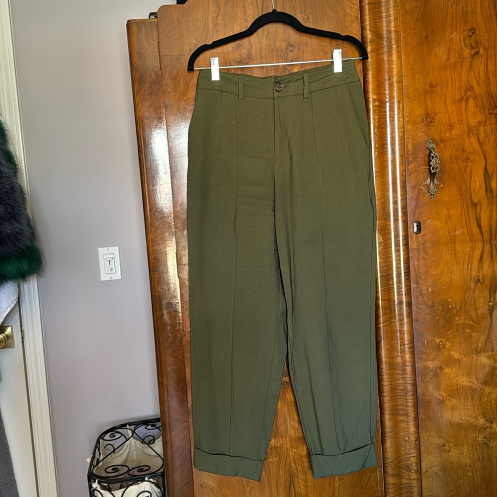 Green Trousers Size 8